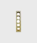 Delroy Mango Wood Wine Rack with 5 Bottle Capacity (Brown Finish)