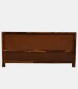 Elfa Sheesham Wood Queen Size Bed with Box Storage (Honey Finish)