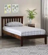 Eyva Sheesham Wood Single Bed without Storage (Provincial Teak Finish) 1