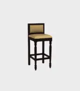Ezora Sheesham Wood Bar Chair (Walnut Finish)