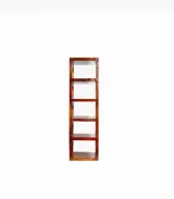 Ferrow Mango Wood Compact Wine Rack with 5 Bottle Capacity (Brown Finish)