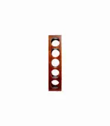 Ferrow Mango Wood Compact Wine Rack with 5 Bottle Capacity (Brown Finish)