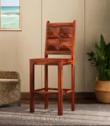 Gerald Sheesham Wood Bar Chair (Honey Finish)