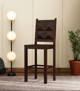 Gerald Sheesham Wood Bar Chair (Walnut Finish)