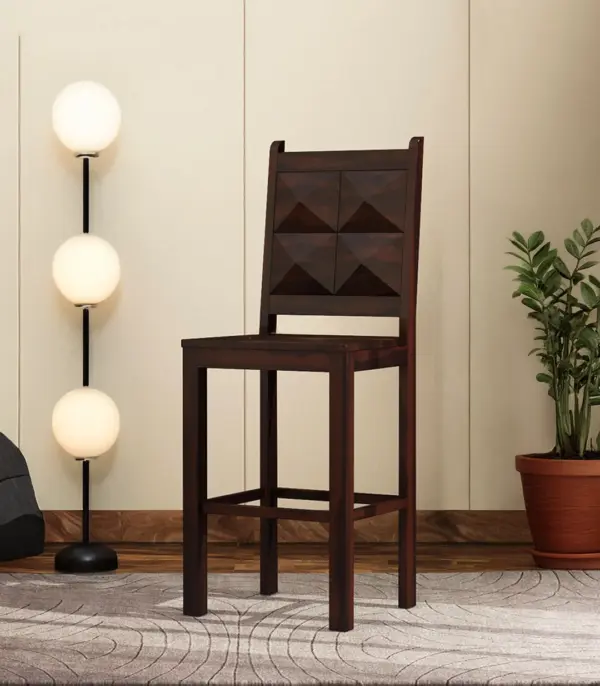 Gerald Sheesham Wood Bar Chair (Walnut Finish)
