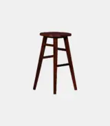 Goodfly Sheesham Wood Bar Stool (Honey Finish)