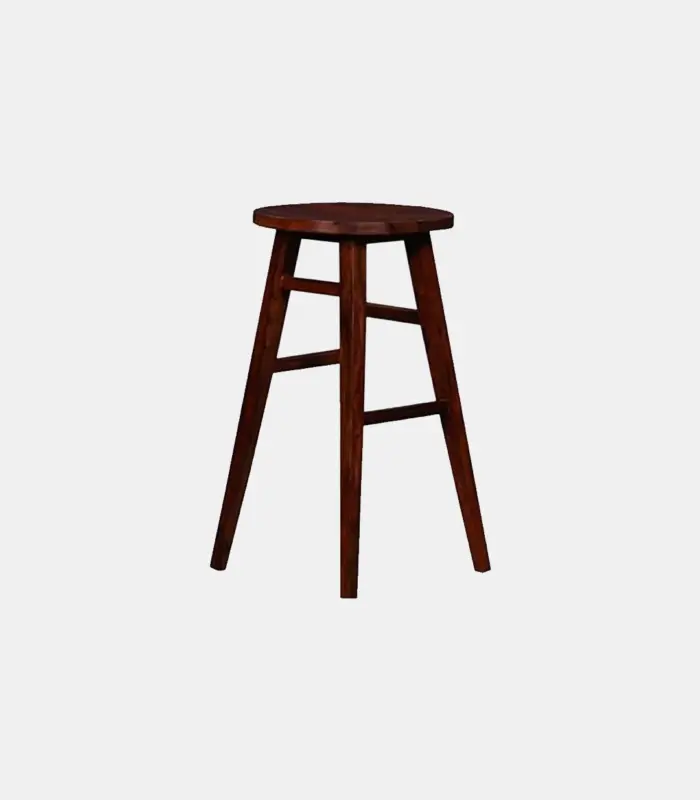 Goodfly Sheesham Wood Bar Stool (Honey Finish)