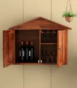 Hanswon Sheesham Wood Wine Rack (Honey Finish)