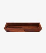 Hespor Sheesham Wood Bar Trolley (Honey Finish)