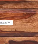 Krysos Sheesham Wood Queen Size Bed without Storage (Teak Finish)