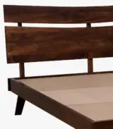 Lorrento Solid Wood Queen Size Bed without Storage (Tubbaq Finish)