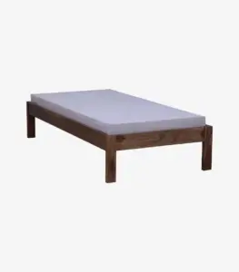 Onkel Sheesham Wood Single Bed without Storage (Rustic Teak Finish)