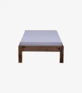Onkel Sheesham Wood Single Bed without Storage (Rustic Teak Finish)