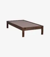 Onkel Sheesham Wood Single Bed without Storage (Rustic Teak Finish)