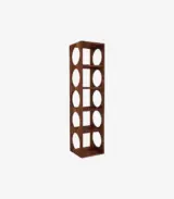 Ozborn Mango Wood Wine Rack 5 Bottle Capacity (Teak Finish)