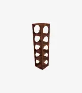Ozborn Mango Wood Wine Rack 5 Bottle Capacity (Teak Finish)