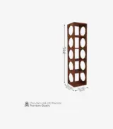Ozborn Mango Wood Wine Rack 5 Bottle Capacity (Teak Finish)