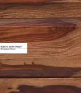 Wedolh Sheesham Wood Queen Size Bed with Headboard Storage (Rustic Teak Finish)