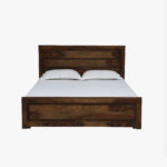 Lordenzo Sheesham Wood Queen Size Bed with Drawer Storage (Provincial Teak Finish) - Image 2