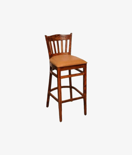 Zorra Sheesham Wood Bar Chair (Teak Finish)