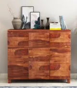 Reger Sheesham Wood Sideboard and Cabinet (Honey Finish) - Image 2