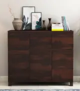 Reger Sheesham Wood Sideboard and Cabinet (Walnut Finish) - Image 2