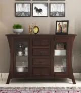 Revelka Sheesham Wood Sideboard and Cabinet (Walnut Finish) - Image 2