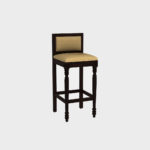 Ezora Sheesham Wood Bar Chair (Walnut Finish) - Image 2