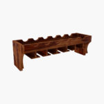 Hebart Mango Wood Wine Rack (Brown Finish) - Image 2