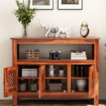 Hegborg Sheesham wood Sideboard and Cabinet (Honey Finish) - Image 3