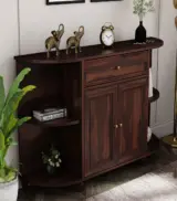 Tryra Sheesham Wood Sideboard and Cabinet (Walnut Finish) - Image 3