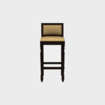 Ezora Sheesham Wood Bar Chair (Walnut Finish) - Image 3