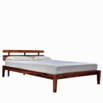 Admirel Sheesham Wood Queen Size Bed without Storage (Honey Finish) - Image 3
