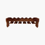 Hebart Mango Wood Wine Rack (Brown Finish) - Image 3