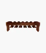 Hebart Mango Wood Wine Rack (Brown Finish) - Image 3