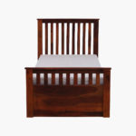 Royal Sheesham Wood Single Bed Honey Finish - Image 4