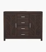 Frona Sheesham Wood Sideboard and Cabinet (Walnut Finish) - Image 2