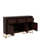 Jelt Sheesham Wood Sideboard and Cabinet (Walnut Finish) - Image 4
