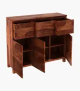 Reger Sheesham Wood Sideboard and Cabinet (Honey Finish) - Image 4