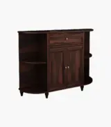 Tryra Sheesham Wood Sideboard and Cabinet (Walnut Finish) - Image 4