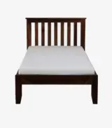 Eyva Sheesham Wood Single Bed without Storage (Provincial Teak Finish) - Image 4