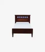 Camchino Sheesham Wood Single Bed without Storage (Honey Oak Finish) - Image 4