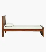 Stonfield Sheesham Wood Single Bed without Storage (Honey Oak Finish) - Image 5