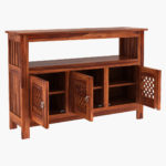 Hegborg Sheesham wood Sideboard and Cabinet (Honey Finish) - Image 5