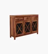 Korry Sheesham Wood Sideboard and Cabinet (Honey Finish) - Image 5