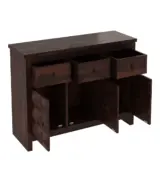 Morose Sheesham Wood Sideboard and Cabinet (Walnut Finish) - Image 5