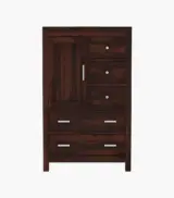 Alvon Sheesham Wood Chest Of Drawers with 5 Drawers (Walnut Finish) - Image 5