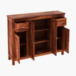 Mendos Sheesham Wood Sideboard and Cabinet (Honey Finish) - Image 6