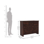 Morose Sheesham wood Sideboard and Cabinet (Walnut Finish) - Image 6