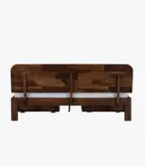 Alamod Sheesham Wood Queen Size Bed with Drawer Storage (Teak Finish) - Image 6